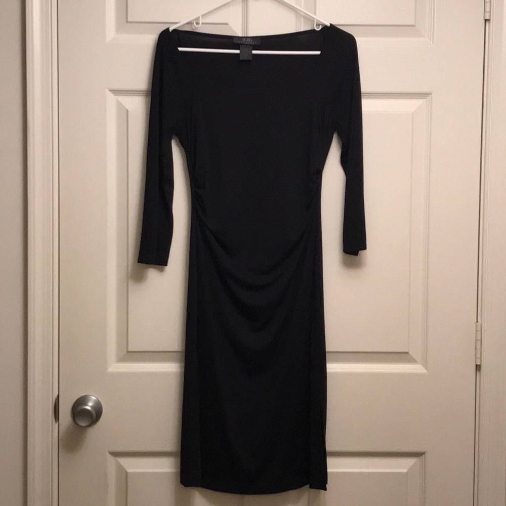 BCBG MaxAzria Little Black Dress w 3/4 sleeve; S